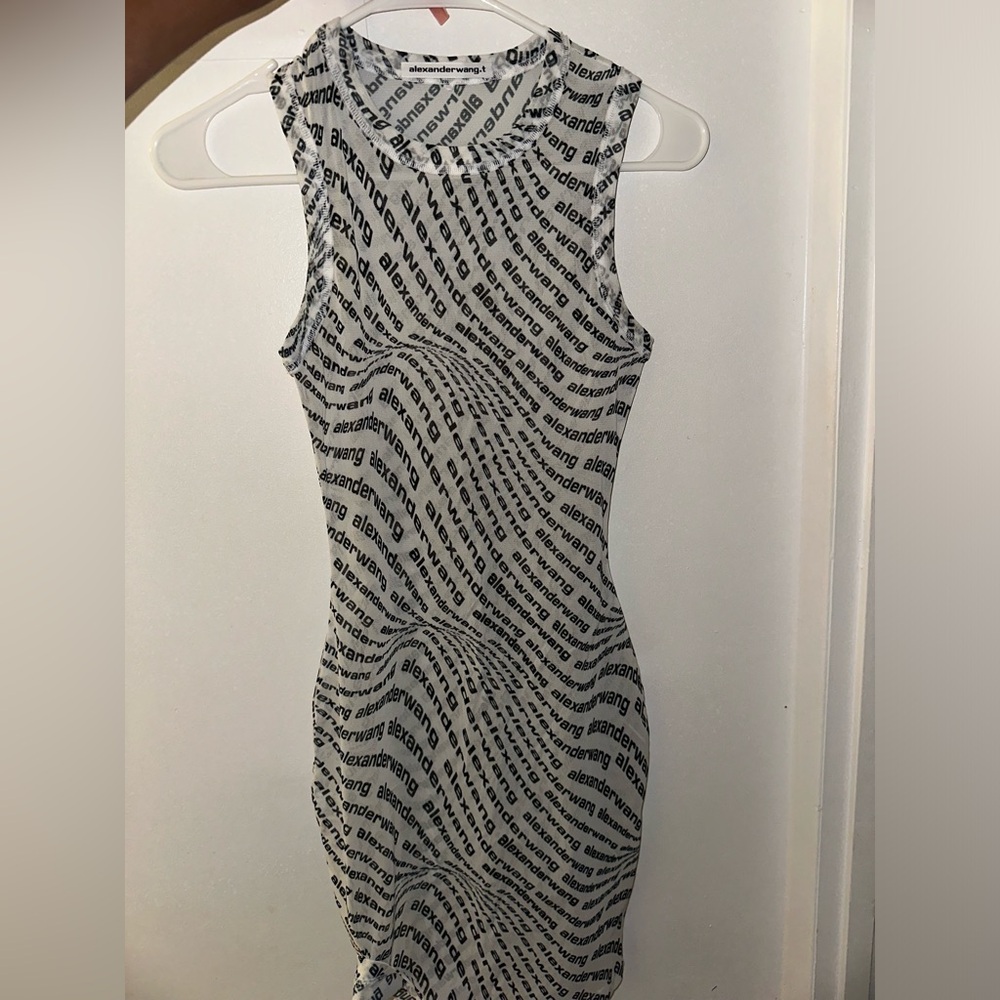 Alexander Wang Logo Mesh Dress